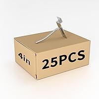 Vista 12 de Ganchos de pared de listones de 4 pulgadas, gancho de pared de listones negros, 25 ganchos para accesorios de panel de pared de listones