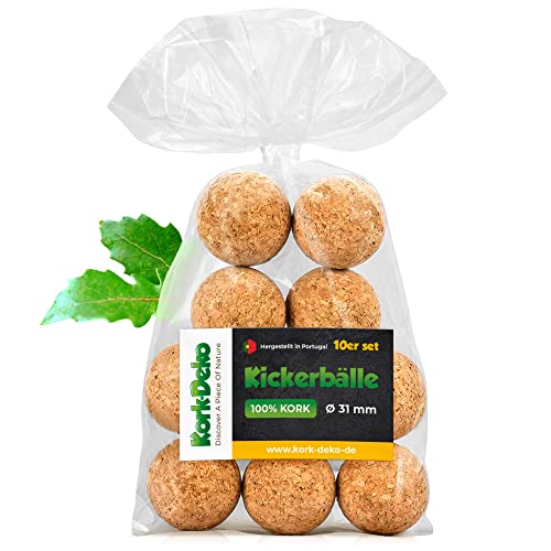 Versatile – non avete un calcio balilla da tavolo? Le sfere di sughero sono ideali anche per il fai da te creativo, per il fai da te con i bambini e altri hobby (ad esempio pesca)