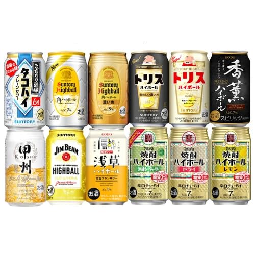 Amazon.co.jp: ハイボール サワー 350ml×12本飲み比べセット 居酒屋系