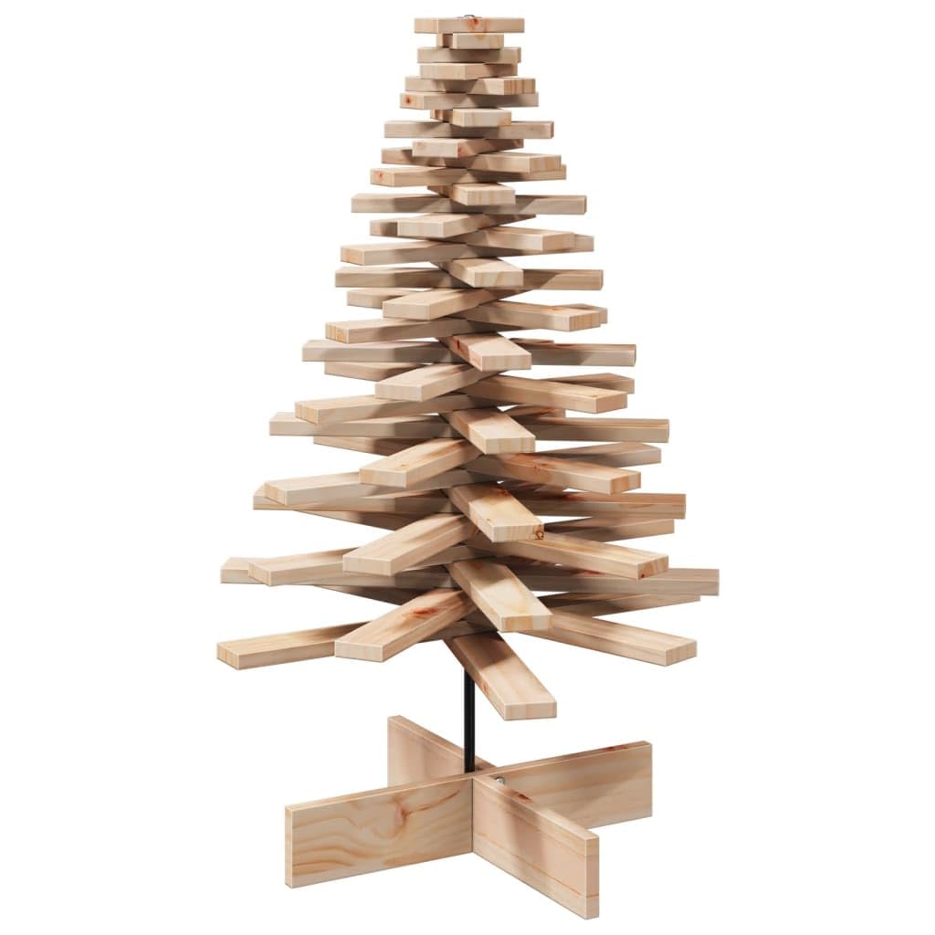 vidaXL Arbre de Noël en Bois pour décoration 100 cm Bois Massif de pin