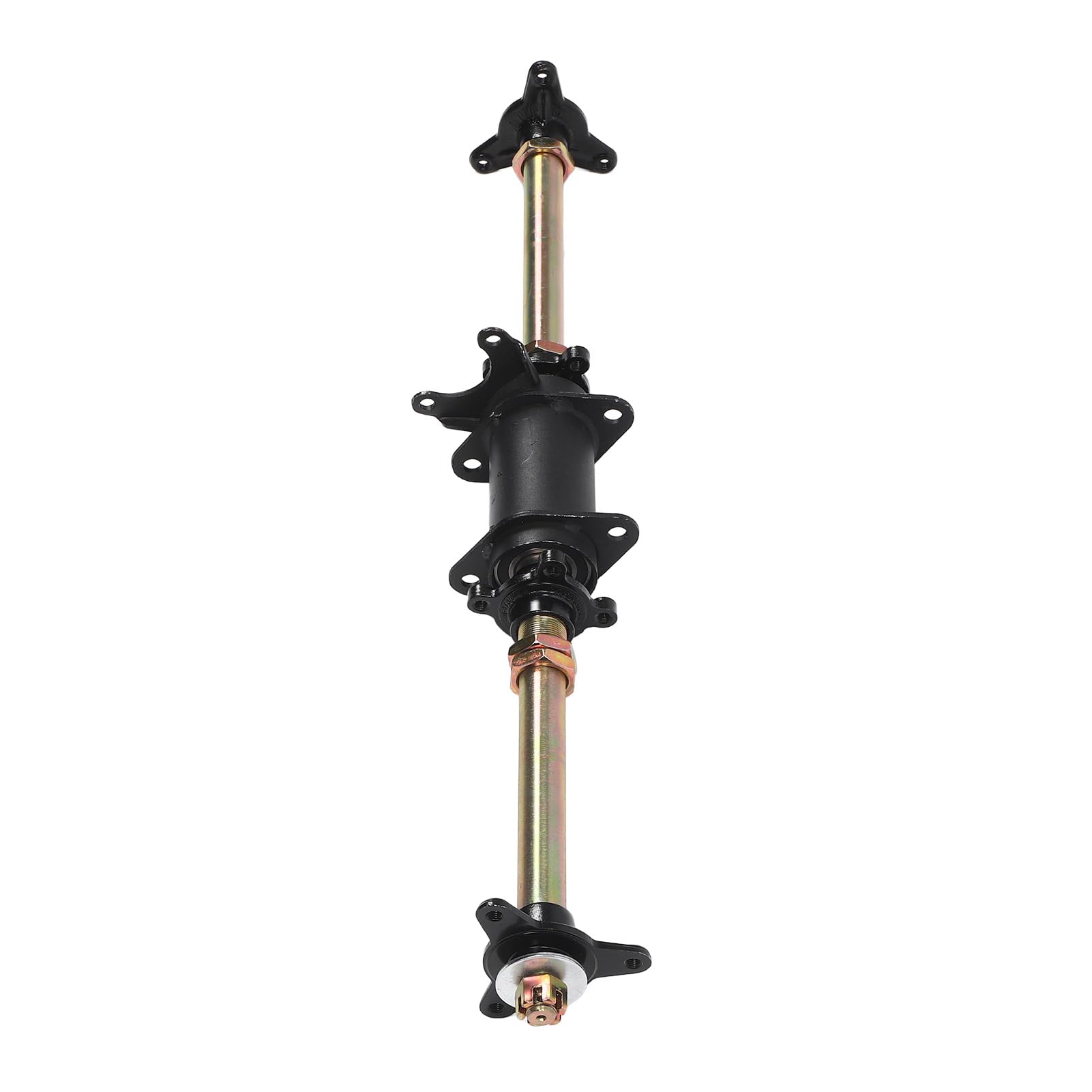 Sorandy Kit Completo del Eje Trasero para ATV, GO Kart, Quad, Axle PowerSports de 710 Mm, Aleación de Acero Galvanizada con Soporte de Fijación, GO Kart Drive Herramientas