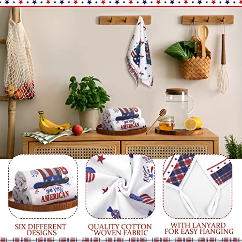 Tudomro-Set-of-6-4th-of-July-Patriotic-Kitchen-Towels-American-Flag-Stars-Dish-Towels-Beach-Cloth-Tea-Towel-Red-Blue-Star-Tea-Towels-Housewarming-Gift-Simple-Patriotic Tudomro Set of 6 4th of July Patriotic Kitchen Towels American Flag Stars Dish Towels Beach Cloth Tea Towel Red Blue Star Tea Towels Housewarming Gift Simple Patriotic