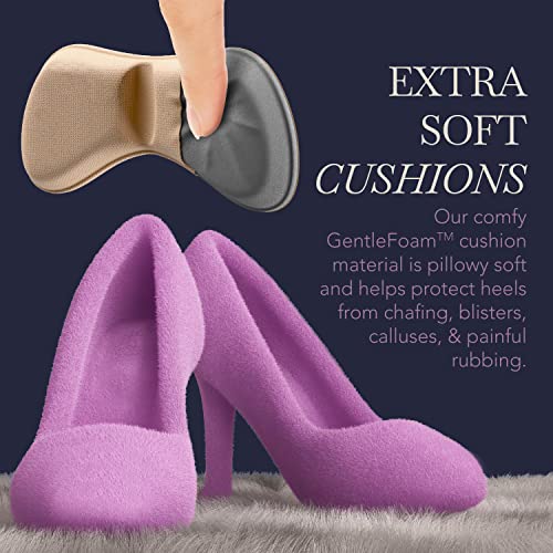 Image of Ballotte Premium Heel Cushion Pad, Heel Grips for Women Shoes, Back of Feet Pads for Shoes That are Too Big, Foot Inserts for Women & Men, Arch Support Grips for Better Mobility - Multicolor (12 Pack)