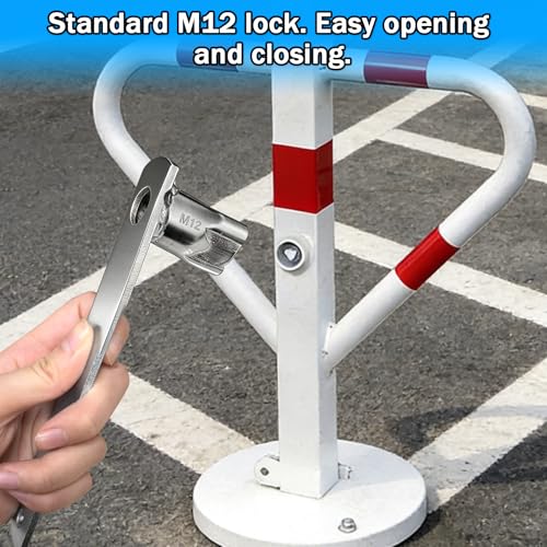 MFUSUL 2 Stück M12 Dreikantschlüssel für Absperrpfosten, Präzision Pollerschlüssel für M12,Dreikantschlüssel mit Langem Stielfür Absperrpfosten, Poller, Parkplatzsperre