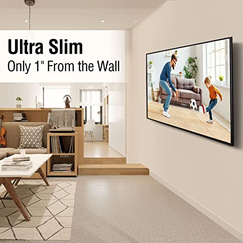 Elived Fixed Tv Wall Mount Bracket, Low Profile Tv Mount For Most 26-55 Inch Led, Lcd And Plasma Flat Screen Tvs, Ultra Slim Tv Bracket, Max Vesa 400X400Mm, 99 Lbs. Fits 12"-16" Wood Studs. Yd3006 #TOP2