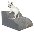 Nepfaivy Dog Steps Stairs for Bed - Non-Slip Pet Stairs for Small Dogs and Cats, 2-Steps Dog Ramp for Sofa with High Density Foam and Removable Cover, 55x40x30cm
