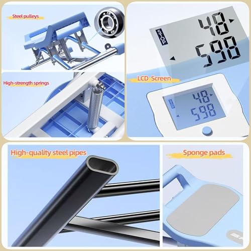 Image of Indoor Simulated ski Machine, Foldable Ski Machine,Wind Resistance Waist Training Ski Simulator,Balancing Machine for Full Body Workout