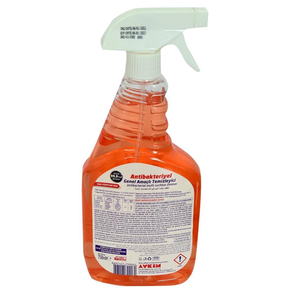 Tex Antibakteriyel Genel Amaçlı Yüzey Temizleyici 750 ML Turuncu