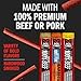 Jack Link's Meat Sticks Variety Pack, Original, Teriyaki, and Barbecue Pork - Protein Snack, Meat Snack Sticks Made with 100% Beef or Pork, Great Stocking Stuffers, Keto Friendly - 0.92 Oz. (20 Count)