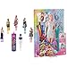 Barbie Color Reveal Serie Monocolor, Bambola con 7 Sorprese, Assortimento Casuale & Bambola Capelli Fantasia A Tema Unicorni E Sirene con Accessori, Giocattolo Per Bambini 3+ Anni, GHN04