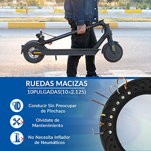 ANSENI Solid Tyres, 10 Inch (10 x 2.125), for 10 Inch Electric Scooter, Replacement Tyre, Anti-Puncture Replacement Wheel - Image 4