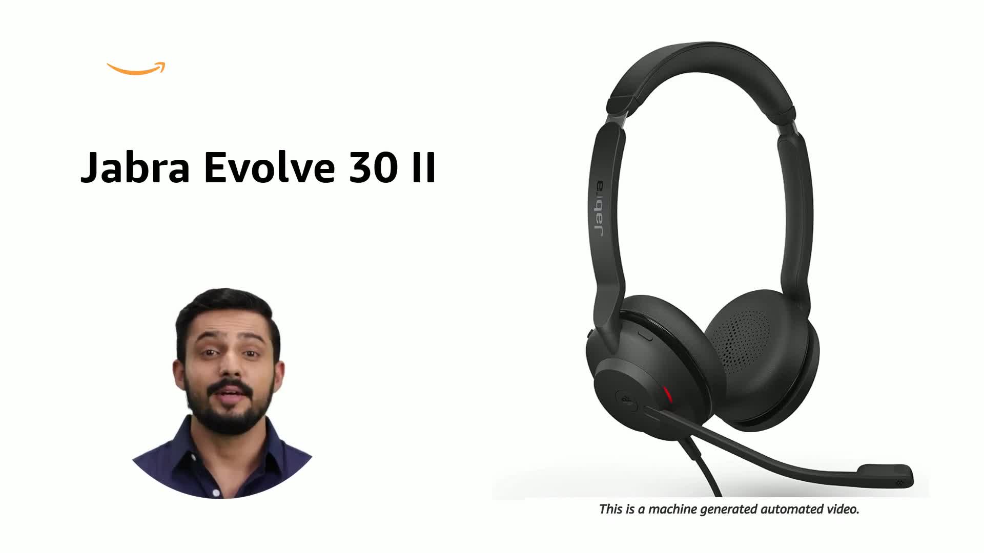 d2 Jabra Evolve 30 II Wired Headphones Over Ear Headset,Black