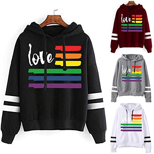 FKoexedsny Sudaderas suéter Otoño/Invierno con Capucha Deportiva Sudadera Sudadera Sudadera con capucha Amarillo Jersey sin Capucha Sudadera Chaqueta para Mujer con Cremallera, Negro , XXL