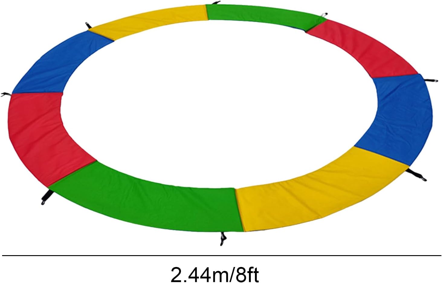 Genérico Foldable Mini Trampoline for Kids and Adults, Thick PVC Safety Spring Pad for Trampoline, Ideal for Body Fitness, Indoor/ Garden/Training