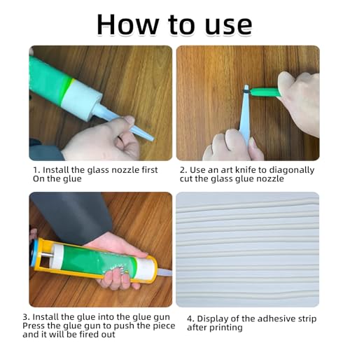 50 Stück kartuschenspitzen Silikon Spitzen, Silikontüllen Ersatzspitzen, Silikonspitzen aufsätze silikon düsen für Klebedichtmittel und Kartuschenpistole, Küche Haushalt Dichtmittel Werkzeug