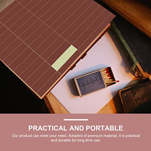 Milisten 24Pcs Striker Paper Sheets Match Striker Stickers Adhesive Matches Lighting Strip Fireplace Strike Strip To Make An Emergency Fire Starter #TOP7
