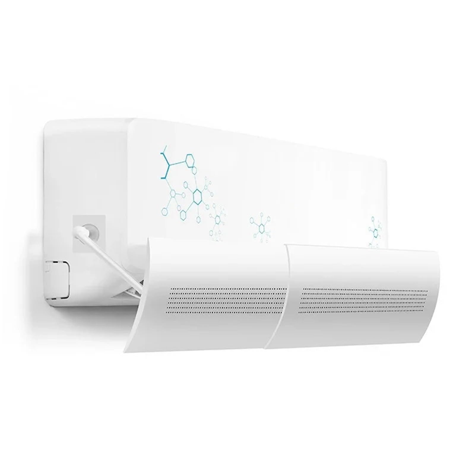 YGMNQAL Air Conditioner Deflector Fan Retractable Air Conditioning Windshield, Anti-Direct Blowing Wind Guide Dust Cover, Punch Free Air Conditioner Cover(B)
