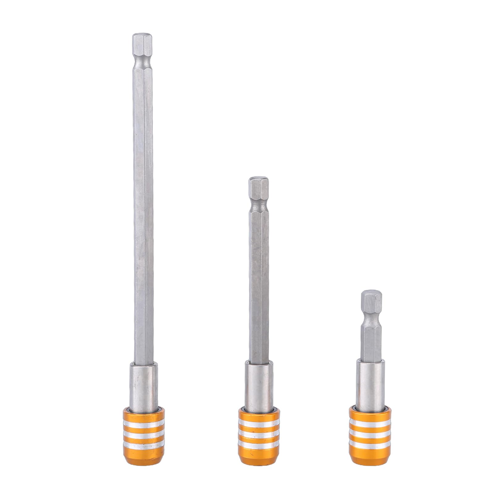 Magnetischer Bohrerhalter Set – 60mm, 100mm, 150mm Längen + Sechskant-Verlängerung Für Bits & Schraubendreher