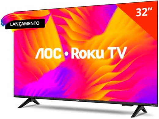Smart TV LED 32" AOC 32S5155 - Wi-Fi, HD, Dolby Áudio