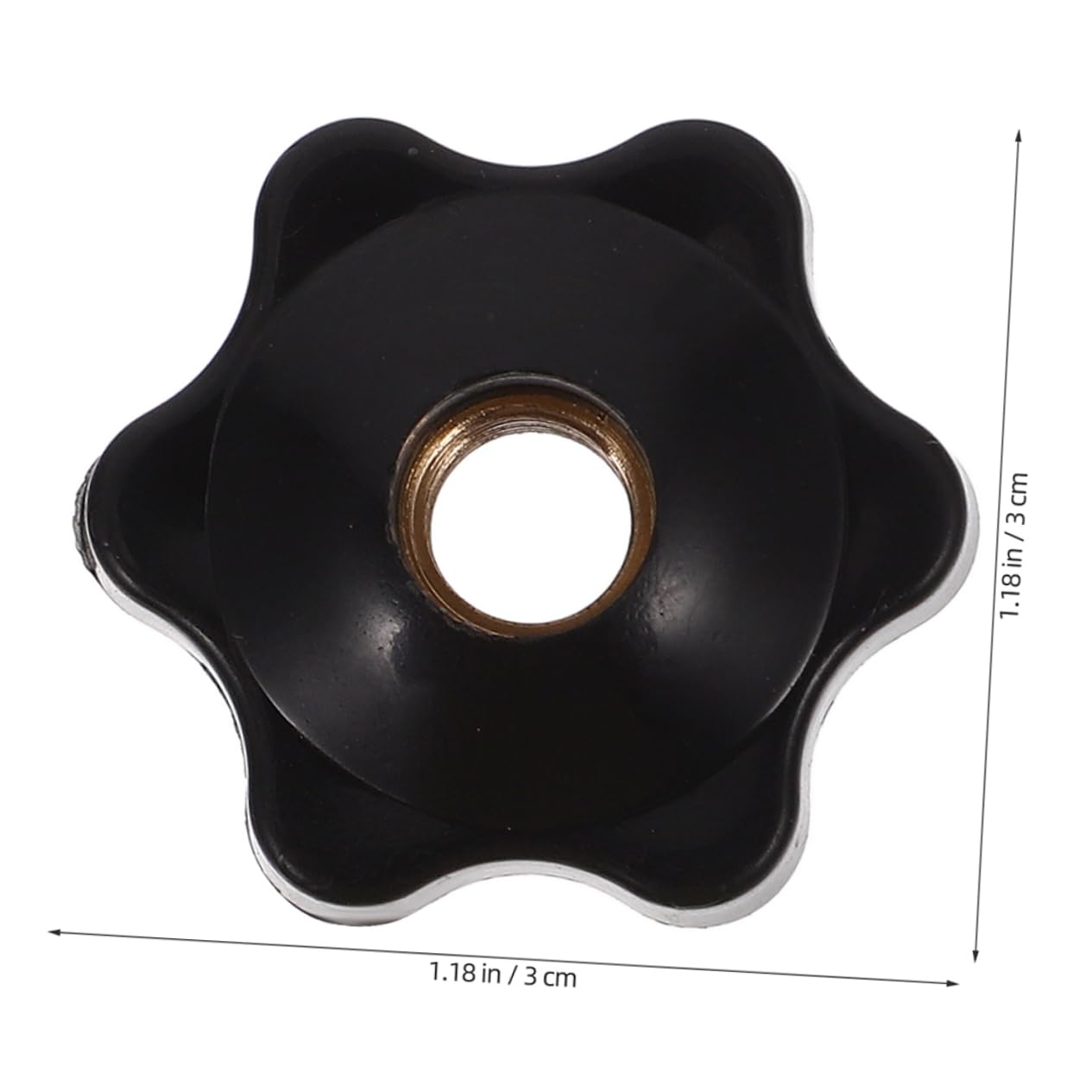 HOLIDYOYO Blossom Shaped Screw Thread Knob Set 6pcs Plastic Hexagon Knobs Hand Nut for Easy Operation