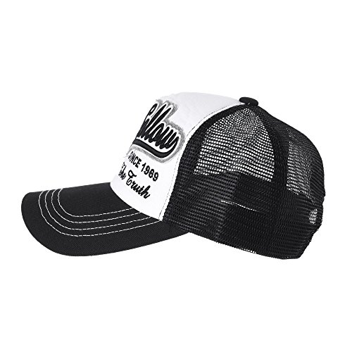 Withmoons Vintage Baseball Cap Meshed Distressed Trucker Hat Kr1629 (Black) #TOP1