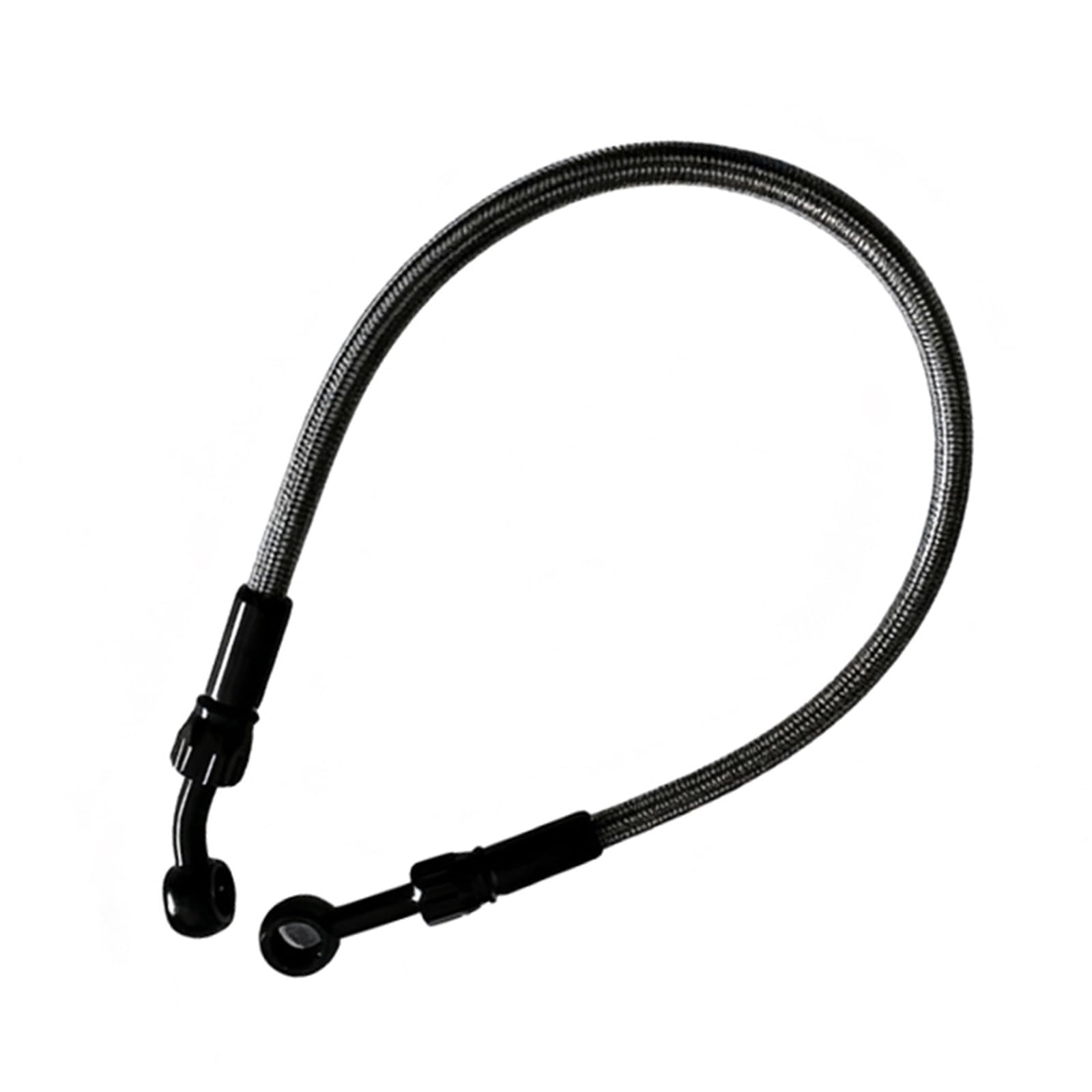 Shqxd One Color Hydraulic Brake Hose 0°-45° Motorcycle M10 Banjo Hydraulic Stainless Steel Braided Clutch Tube Brake Hose An3 Oil Pipe Accessories(2500Mm)