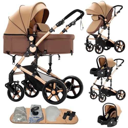Doraystar 3-in-1 Kinderwagen mit zwei umkehrbaren Schiebemodi,...