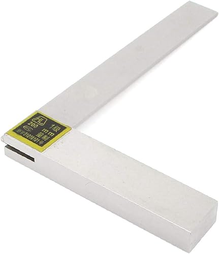 X-DREE Woodworking 200mm x 125mm L Shaped Try Square Ruler Measuring Tool(Carpintería Herramienta de medición de regla cuadrada de 200 mm x 125 mm