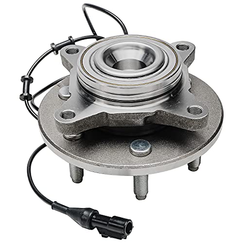Image of Detroit Axle - 2WD Front Wheel Bearing Hubs for 03-06 Ford Expedition Lincoln Navigator, Replacement 2003 2004 2005 2006 Expedition Navigator Pair Wheel Hub and Bearings Assembly Set