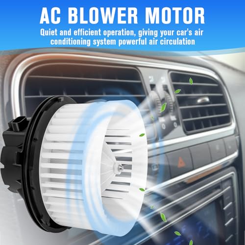 Image of AC Blower Motor Compatible with 1999-2007 Chevy Avalanche Silverado Suburban Tahoe GMC Sierra 1500 2500 3500 HD Yukon Cadillac Escalade EXT ESV Replaces 15-81647, 89019321, 35143, 1581647