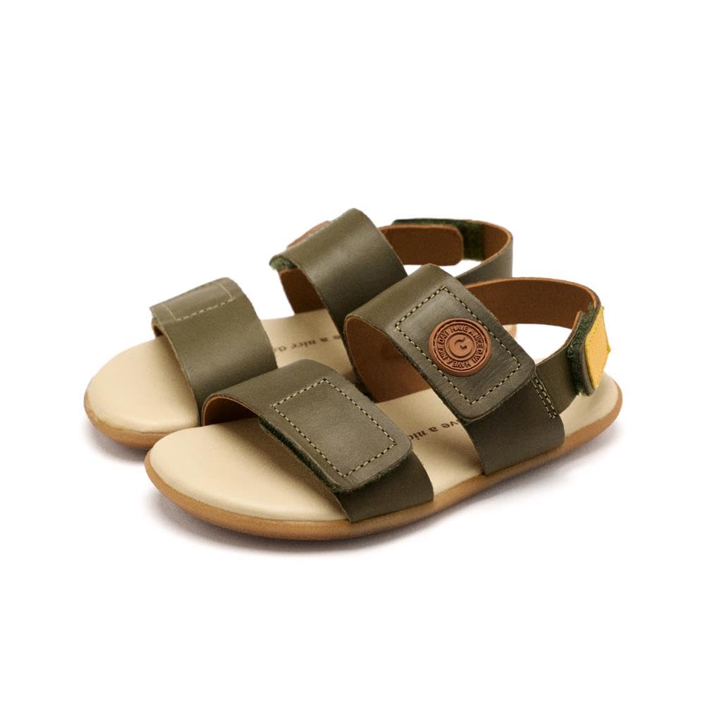 GIOSEPPO Lenroot Kids Flat Sandals, khaki, 9.5 UK Child