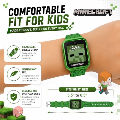 Reloj digital Minecraft sin internet para seguridad de niños y padres 6