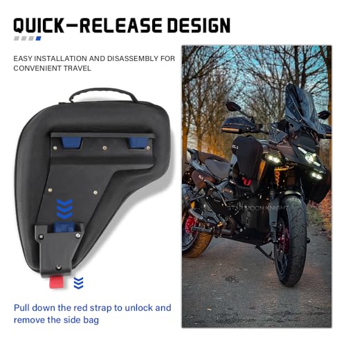 Alforjas para BMW R 1300 GS Adventure 2024+ Nylon rígido con bolsas de radiador | Bolsa de almacenamiento frontal de marco, capacidad 8 litros, resistente a golpes, al desgaste y al agua miniatura 6