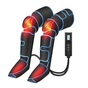 Leg Massager with HeatFSA or HSA EligibleAir Compression Leg Massager for Blood Circulation and Pain ReliefMuscle FatigueCrampsSwelling and EdemaChristmas Gift for MomDad