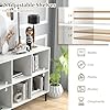 Giantex 8-Cube Bookshelf, Modern Cubby Bookcase With Back Guardrail - View #5