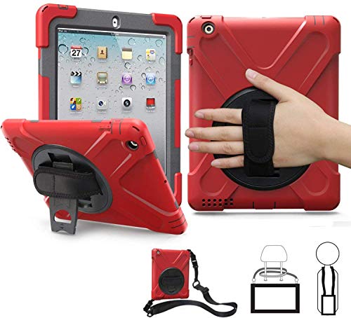 iPad 2 Case iPad 3 Case iPad 4 Case Old Model TSQ iPad 2nd/3rd/4th Generation Case 9.7 Inch Rugged Shockproof Silicone Cover for Kids with Hand Strap,360 Rotating Stand, Shoulder Strap iPad 2 Case iPad 3 Case iPad 4 Case Old Model TSQ iPad 2nd/3rd/4th Generation Case 9.7 Inch Rugged Shockproof Silicone Cover for Kids with Hand Strap,360 Rotating Stand, Shoulder Strap