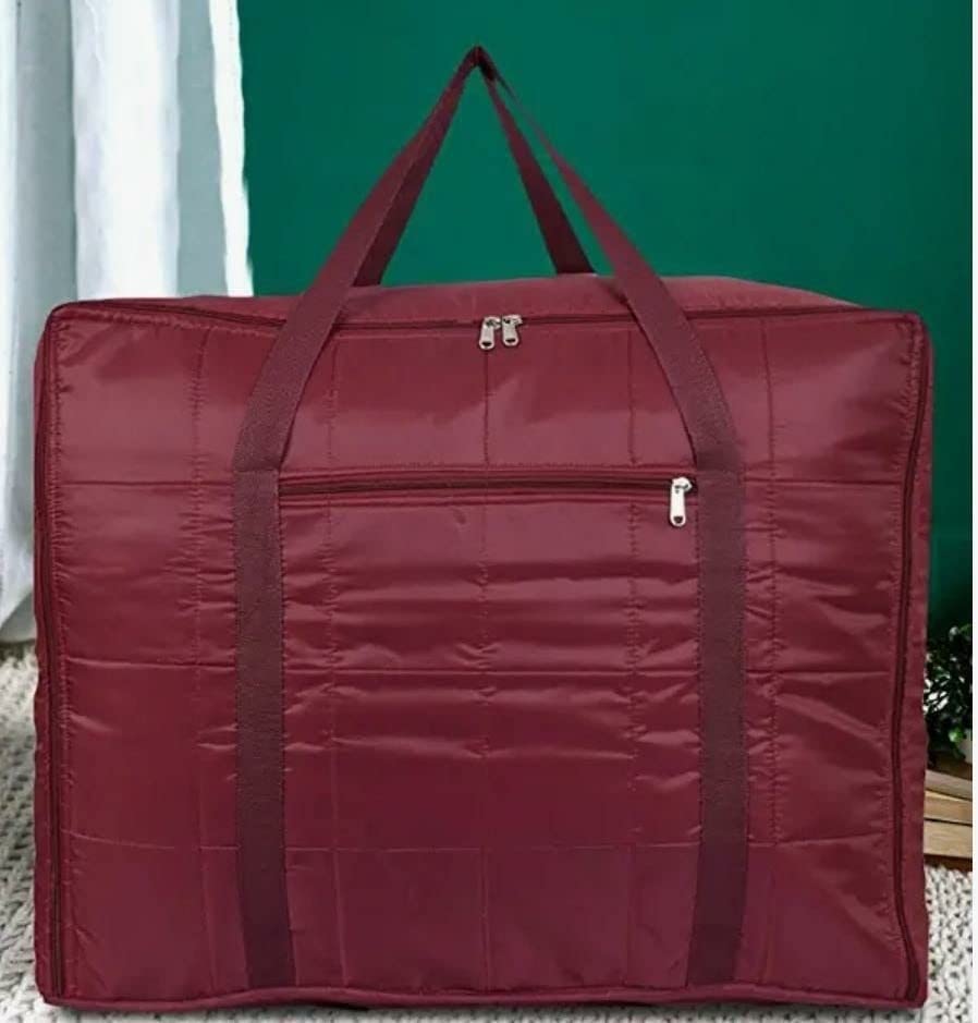 Heavy Soft Parachute Attachi Storage Bag with Zipper Handle (Wine)-image-28