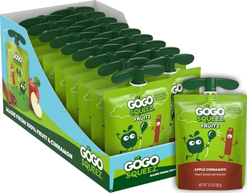 GoGo squeeZ No Sugar Added Apple Cinnamon...