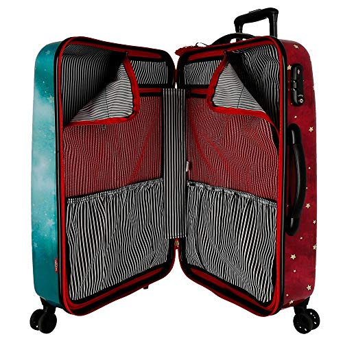 Set de bagages Santoro Gorjuss rigide multicolore 55 et 67 cm avec serrure TSA - 6