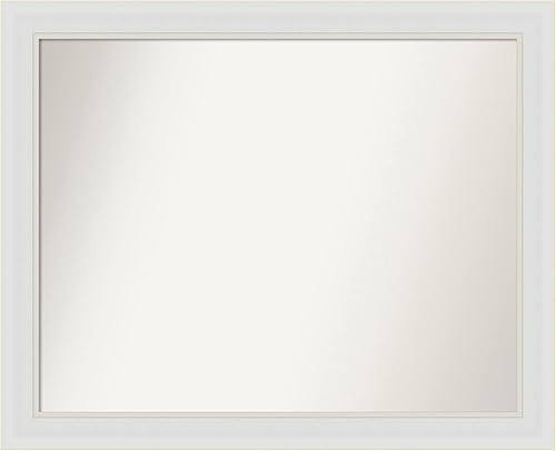 Miniatura 54 de Amanti Art Espejo de pared blanco de 30 x 42 pulgadas, espejo de baño rectangular blanco para decoración de pared de sala de estar, marco Parlor