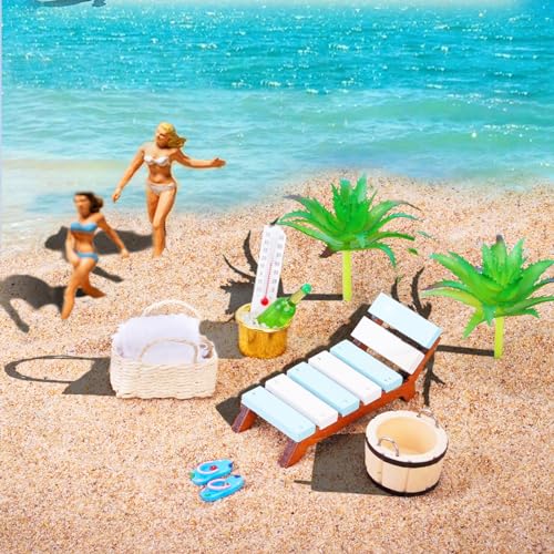 Miniatur Deko Sauna Zubehör Set, 11 Teile Wellness Deko Zubehör, Spa Sauna Wellness Gutschein, Geschenkidee für Wellness Gutscheine und Geldgeschenk