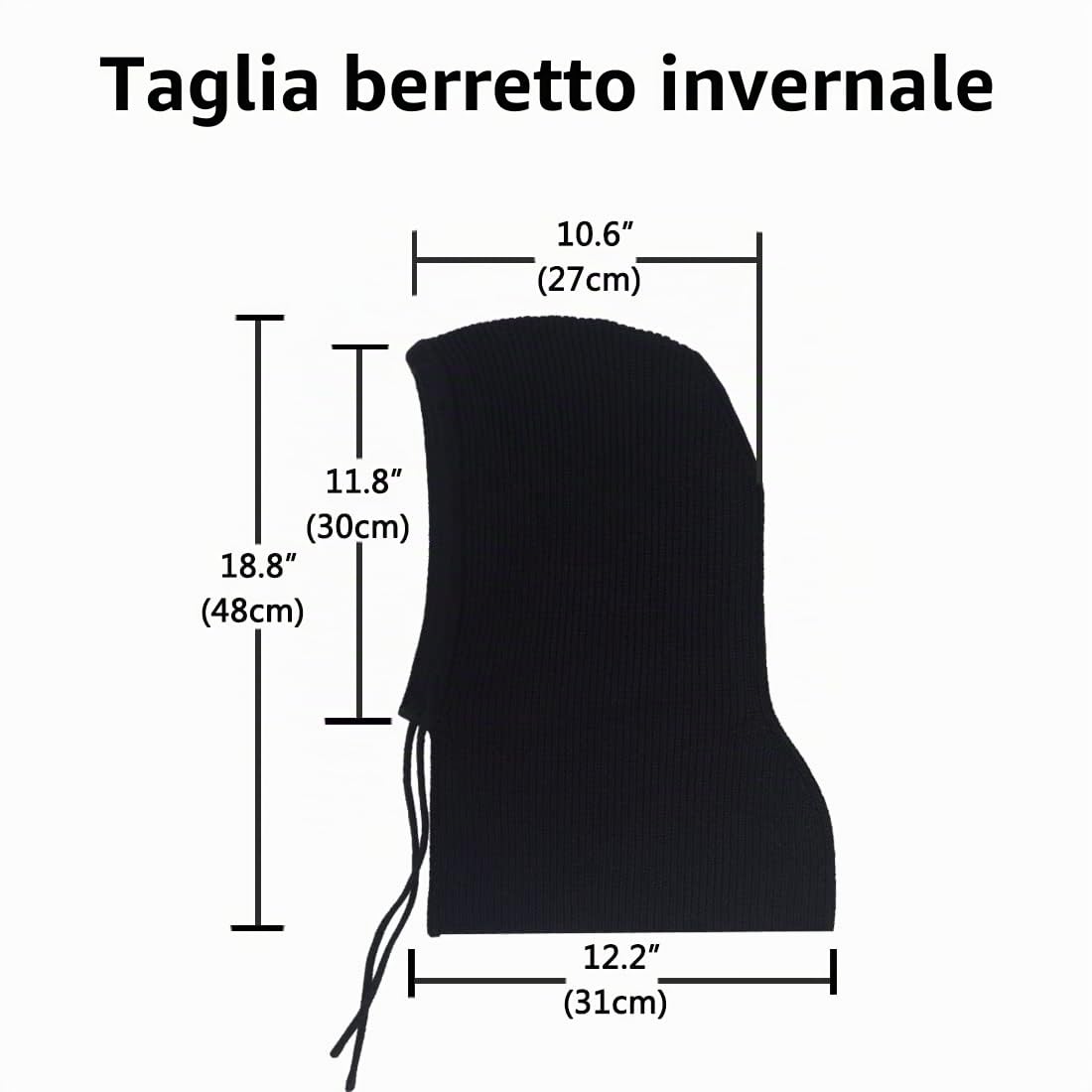 Facecozy Cappelli e Sciarpa Invernale Donna, Passamontagna, Berretti in Maglia con Coulisse e Cappellini Caldi
