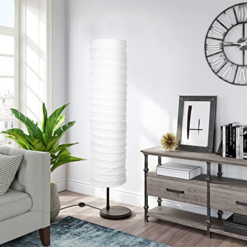 Minkissy Paper Lampshade Nordic Style Paper Floor Lampshade Japanese Light Cover Nordic Style Lamp Shades for Floor Light Living Room Bedroom Decor 100x20cm - Image 3