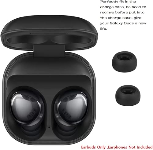 Miniatura 6 de 6 pares de almohadillas de silicona para Galaxy Buds Pro, puntas de auriculares compatibles con Samsung Galaxy Buds Pro SM-R190 negro SML