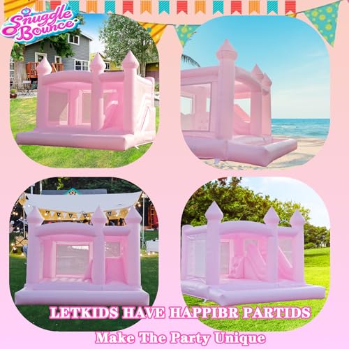 13FTx13FT Large Pink Inflatable Bounce House 100% PVC Bounce House for Big Kids Pink Jumper Bouncy Castle Kids and Adult Wedding Decorations for Outdoor Birthday Party(Including 1500W Blower) - Image 6