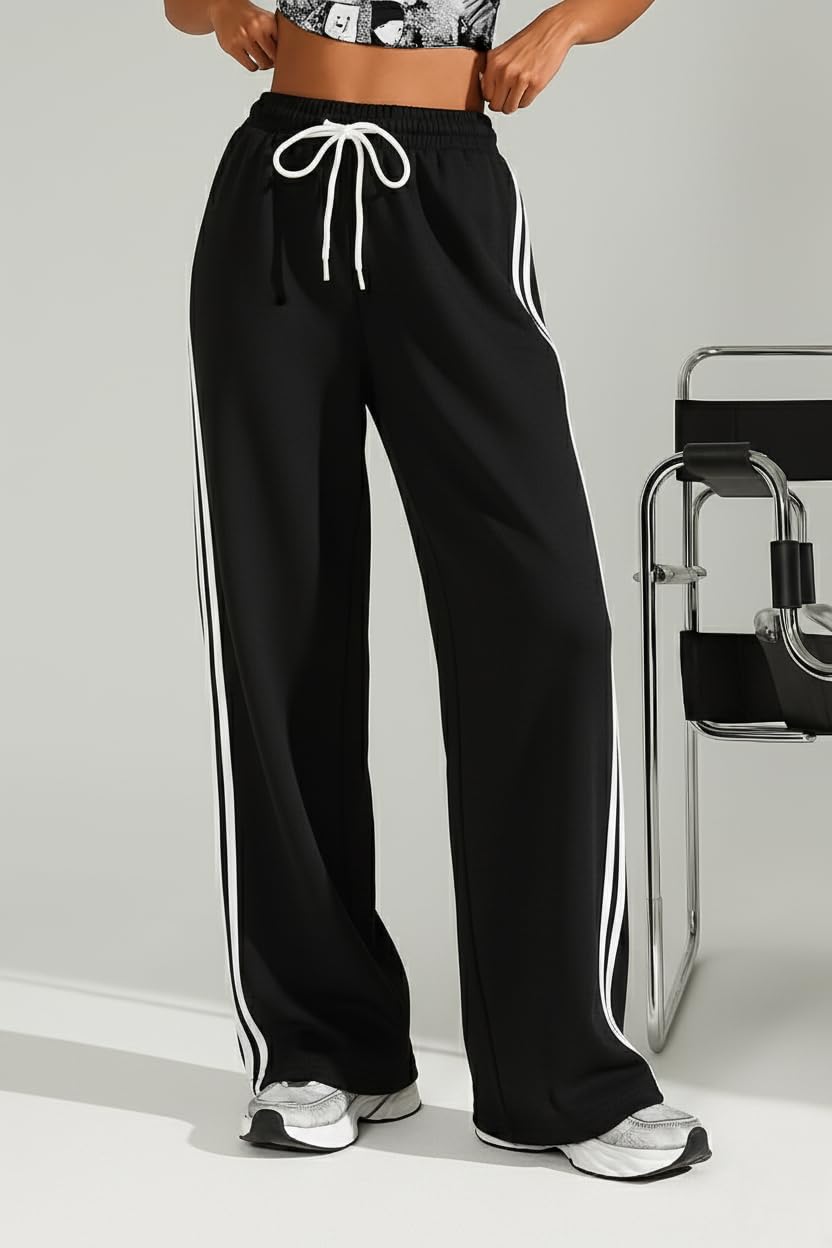 dockstreet Track Pant for Women || Baggy Fit || Track Pants || Full Elastic Jogger Track Pant || 100% Cotton-picture-27