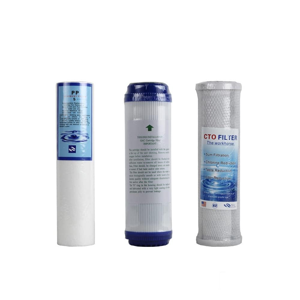 Sistema di prefiltro antigoccia, a 3 livelli, 1 pollice IG (30,29 mm) approvvigionamento idrico di casa, giardino e impianto idraulico domestico