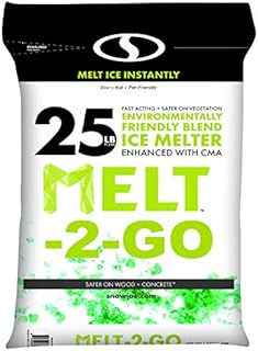Snow Joe AZ-25-EB Melt-2-Go Nature + Pet Friendly CMA Blended Ice Melter, 25-lb Bag
