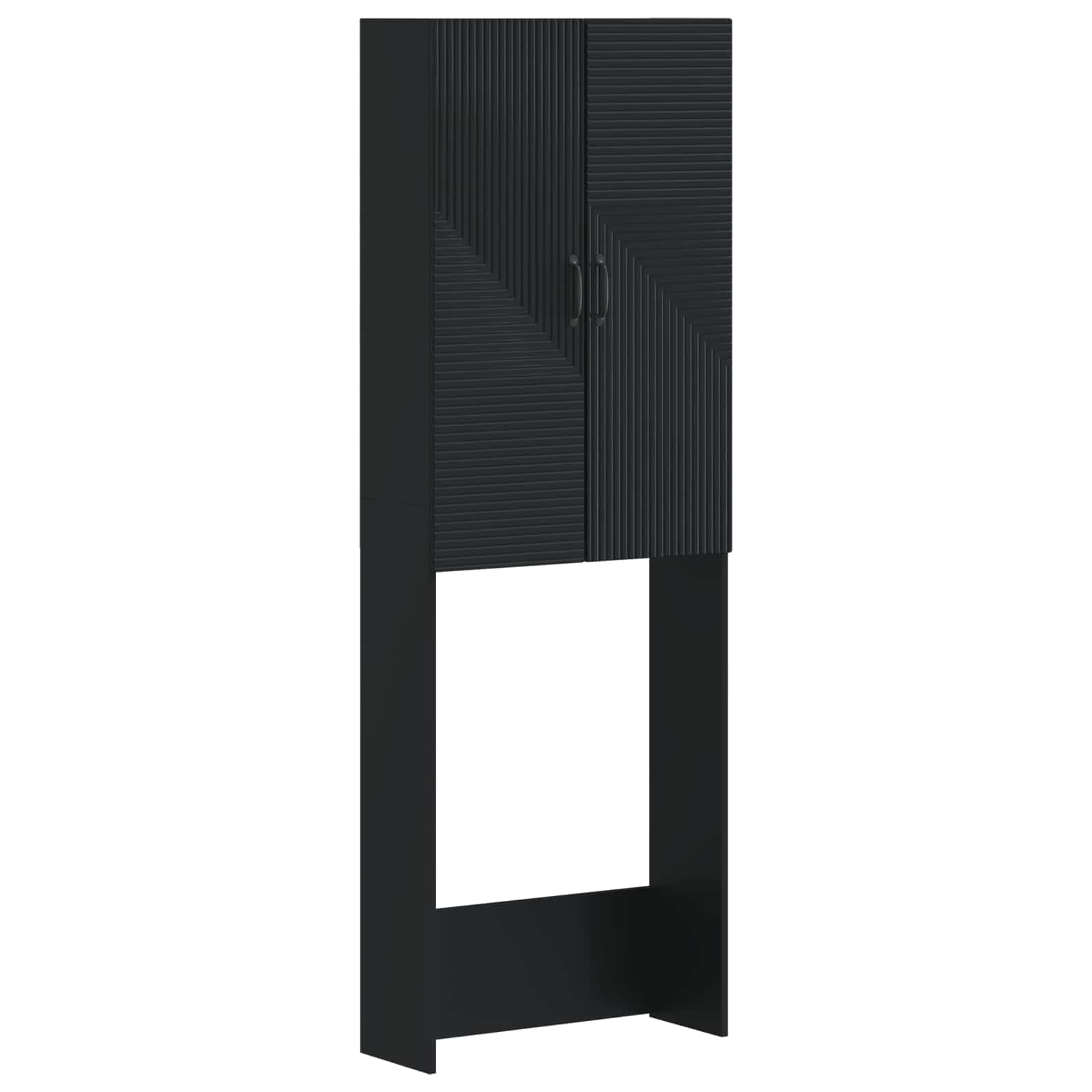 Szafka łazienkowa HAARLEM czarna 66 x 25,5 x 190 cm