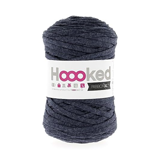 Hoooked Ribbon XL Tejpgarn, många färger att välja mellan Riverside jeans